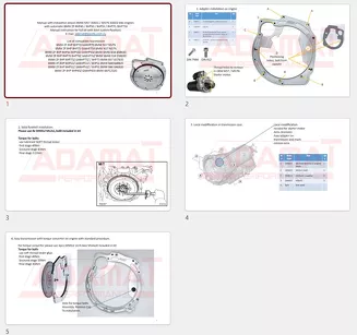 BMW M57 306D1 / M57N 306D2 E46 BMW ZF 8HP 8HP45 8HP50 8HP51 8HP70 8HP75 adapter flywhell swap kit