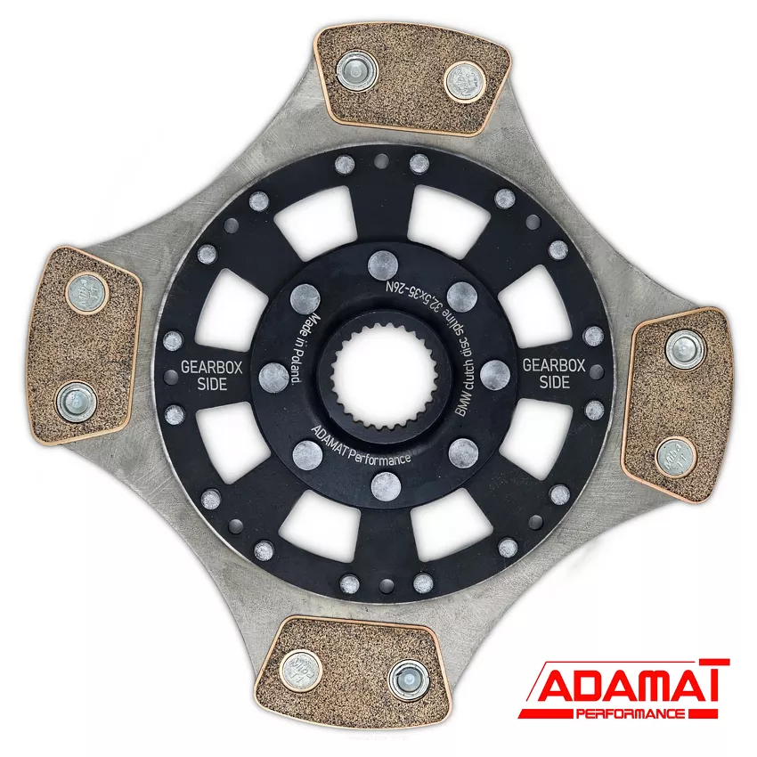 Clutch disc sintered ceramic 240mm TC STAGE2 / TC STAGE5 spline shaft 32,5x35x26N BMW for Twin clutch kits. MIBA GB30 GS6