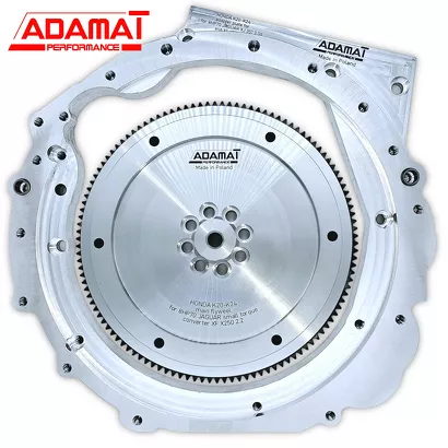 Honda K20 K24 full swap kit adapter plate billet flywheel for Jaguar ZF 8HP70 XF X250 2.2