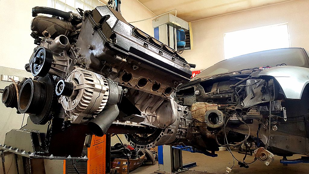 E36 M60 M62 S62 swap montaż 
