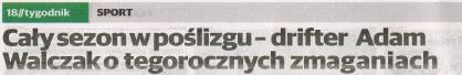 Cały sezon w poślizgu - Podsumowanie 