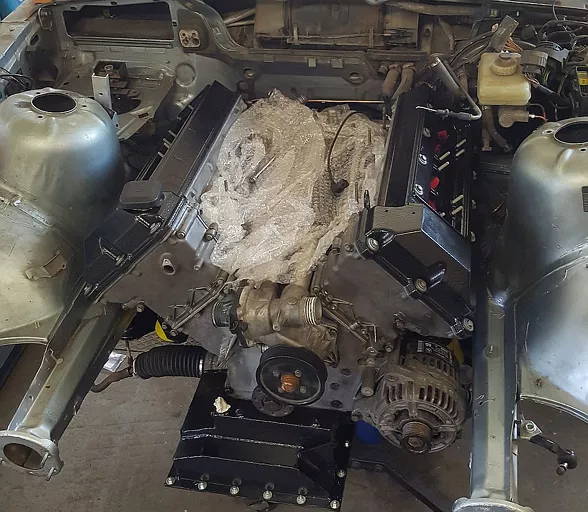 E36 swap M60B40 drift - finalizacja 1 etapu